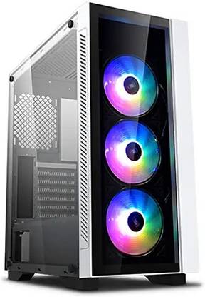 Deepcool MATREXX 55 V3 ADD-RGB WH 3F Mid-Tower Cabinet with USB 2.0 and USB 3.0 Ports Compatible with Computer