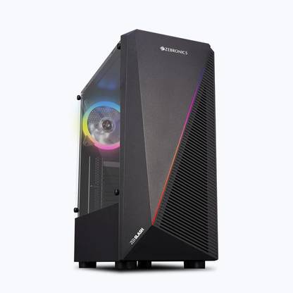 ZEBRONICS ZEB-SLASH Mid Tower Cabinet with USB 2.0 and USB 3.0 Ports Compatible with Computer