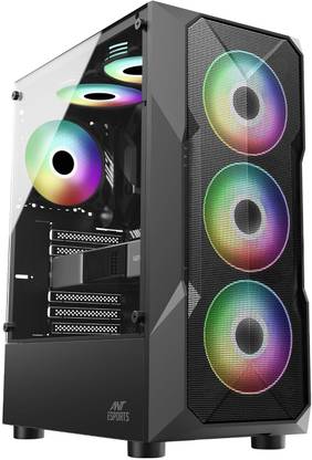 Ant Esports ICE-300 Mesh V2 Mid-Tower Cabinet with USB 2.0 and USB 3.0 Ports Compatible with Gaming Console
