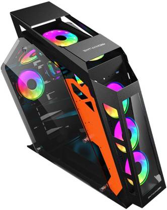 ENTWINO WARRIOR Gaming Cabinet,Supports 7 RGB Fans,Tempered Glass,NO Fans & Power Supply Full Tower Premium Gaming CPU Case Cabinet