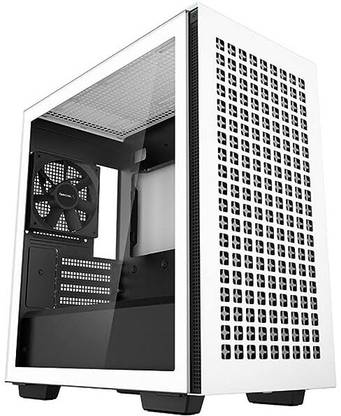 Deepcool CH370 WH Full Tower Cabinet with USB 2.0 and USB 3.0 Ports Compatible with Computer
