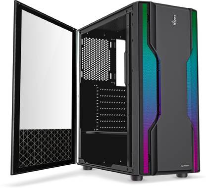 FINGERS RGB-WildBox Full ATX Cabinet with USB 2.0 and USB 3.0 Ports Compatible with Computer