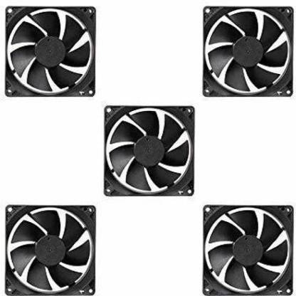 NIHAKA 3 Inch DC Fan high Speed 12V PC Cooling Fan (Pack of 5) ALL IN ONE Cabinet Compatible with Computer