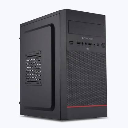 ZEBRONICS PC (512GB SSD/8GB RAM/WIN10/MS OFFICE) Assembled New PC CORE I5 COMPUTER Cabinet with USB 2.0 and USB 3.0 Ports Compatible with Computer