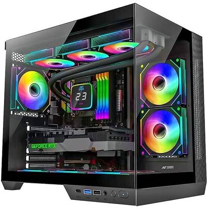 Ant Esports Crystal X4 Mid Tower Cabinet Compatible with Computer