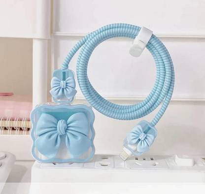 ZimniasO FLower 18w-20w IPhone Charger Case 3D Design.. Cable Protector