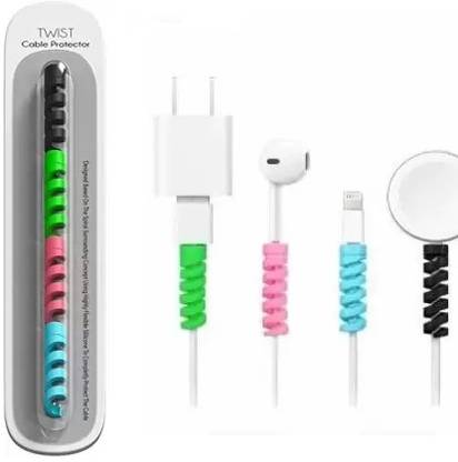 S-Softline Cables Protector for all type of charging cables Pack of (1) Cable Protector