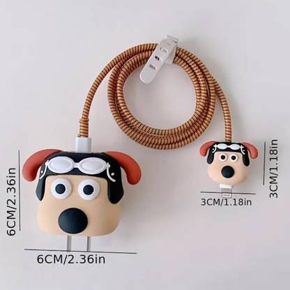 TECHWIND Silicone Press Stud Headphone Case For Compatible With Apple 18/20W Adapter