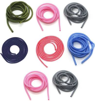 Crysendo Spiral Cable Cord Wire Protector Cable Protector