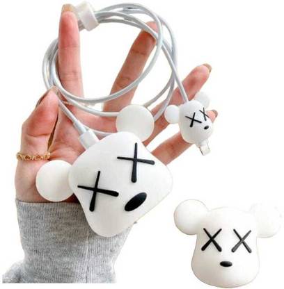 TNC "20W USB-C Adapter Charger 3D Cute Cartoon Designs Lightning Protec white Cable Protector