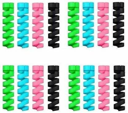 Sychelle Charger Cable Protector Data Cable Cover Set of 4 (16 Pieces) Cable Protector
