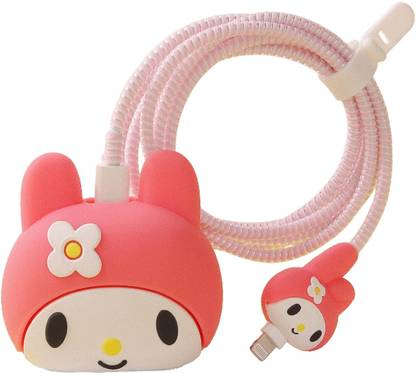 Mobile Mart C3D Cartoon Design Saniro Spiral Cover Cable Protector Cable Protector