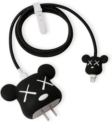 RharanxyN Charger Cover for iPhone 18W-20W Charger, 3D Cartoon Design XBear Spiral Cover Cable Protector