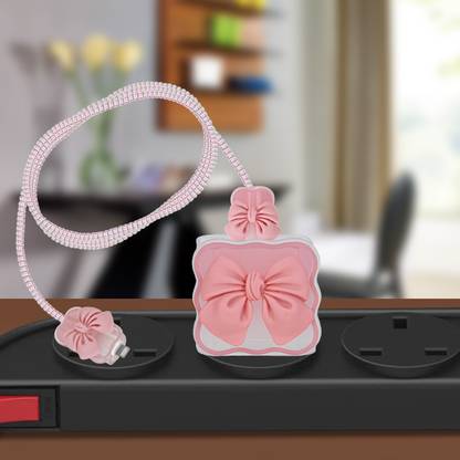 Qcase Silicone Press Stud Charger Case 18/20W Cable Protector