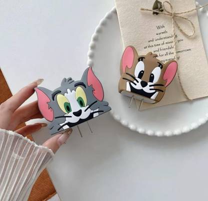 SAMEKSH TOM & JERRY Cable Protector with Protective Case for iPhone Charger 18W & 20W Cable Protector