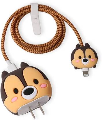 YSTIFYRA 20W USB-C Adapter Charger 3D Cute SQUIREL Designs Lightning Cable Protector