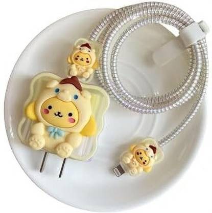 Mobile Mart 3D Pompompurin Design Spiral Cover Cable Protector