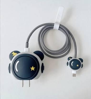 Gannu charger cover for iphone 18w/20w type c adapter fully protection astronaut cut Cable Protector