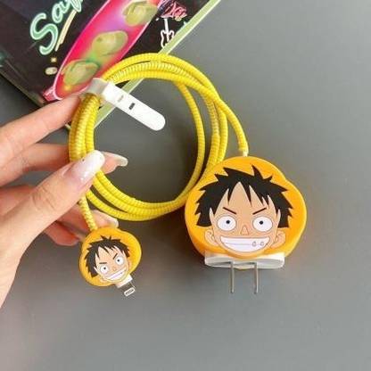 RUPELIK 20W/18W iPhone USB-C Power Adapter Charger Case Cover Cartoon 3D Design (Mogli) Cable Protector