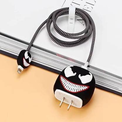 AUDICE iPhone Charger Cover For 18W/20W | Cute 3D Cartoon Character Venom Cable Protector