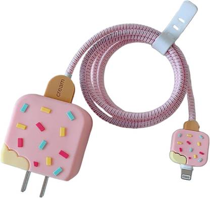 Jape Protective Case Cover for Apple 20W & 18W iPhone Power Adapter Charger Case Cable Protector
