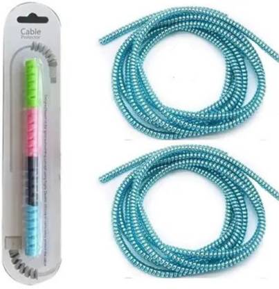 Hexora Spiral Cable Protector Wrap for Mobile, Laptop, Charger & Earphone Cable Protector