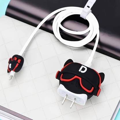 Loopee Charger Case Cover for iphone 18W/20W USB-C Type adaptor cable Red Band Dog Cable Protector
