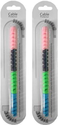 SAPI'S Spiral Charger Cable Protector Data Cable Saver Protective Cable (8 Pieces) Cable Protector