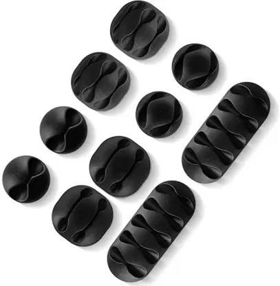 Cysto 10 PCS Cable Drop Clip wire Holder supporter Multi-Channel Stance cable Clipset Cable Protector