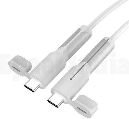 Epaal 2pcs Cable End Protector with Cap for Type-C/Lightening USB Charger Cable Protector