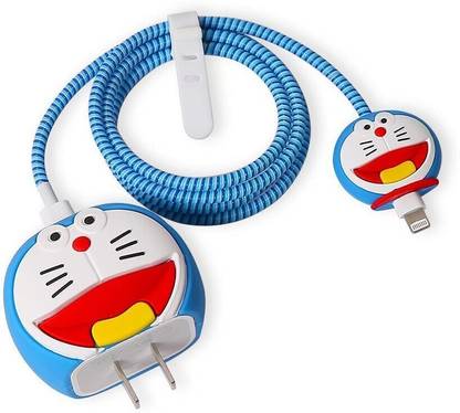 Wyltron Charger Case Cover with Full Cable Protector 3D Cute Pattern Compatible Cable Protector