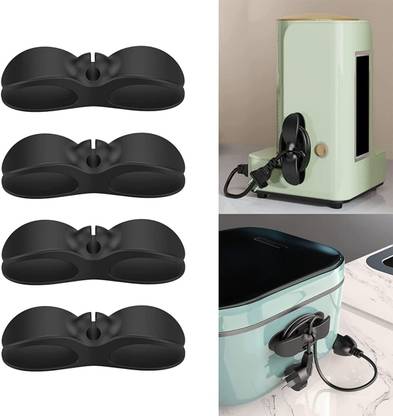 4tens Silicone Self Adhesive Cord Organizer, Cord Wrap, Cords Holder, Cable Organizer Cable Protector