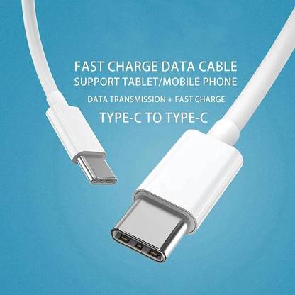 NEXCEN Power Sharing Cable 1.12 m USB Type C Cable 2 A 1.12 m 60 WPD Fast Charging Type C to Type C