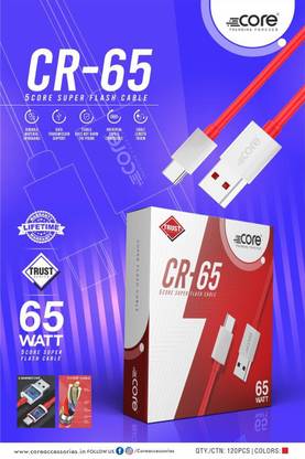 IZAAN ENTERPRISE CR - 65 5Core super flash usb cable . Type - C 65 Watt Power Meter for Cables