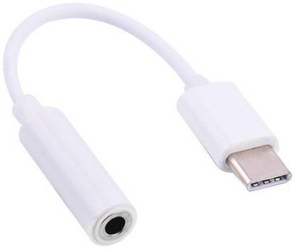 GADGETGALAXY White LANDMARK TYPE C TO 3.5 EARPHONE CONNECTOR Phone Converter