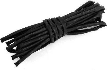 rtsense Heat Shrink Polyolefin Tube for Wrap, Color Black (50 Meter) Heat Shrink Cable Sleeve