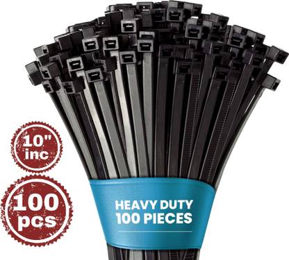 Rawba Zip Ties Cable Adjustable Durable Self locking Straps 10" Long Nylon Standard Cable Tie