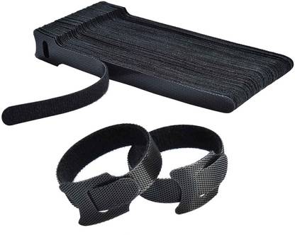 STORITE 20Pk-6 Inch Cable Organizer Double Sided Hook & Loop Wire, Reusable Ties Nylon Releasable Cable Tie