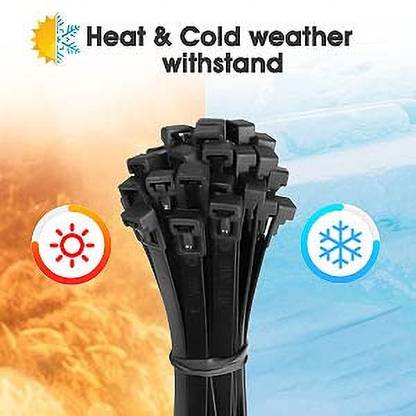 VEYRON Reusable cable zip ties 300 MM x 7.6 MM 12 Inch 10 PCS Release Tab Unlockable Nylon Releasable Cable Tie