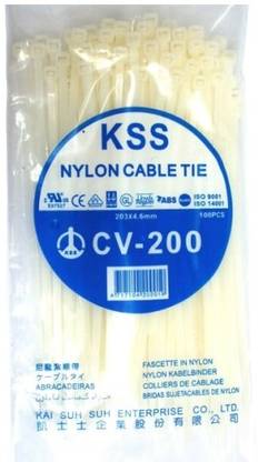 KSS Releasible Cable Tie 200 MM RCV TYPE Nylon Releasable Cable Tie