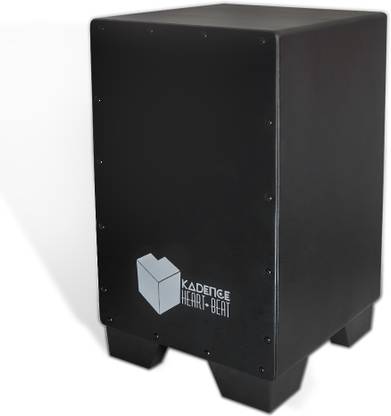 KADENCE Black Heartbeat, Compact and Lightweight Percussion Box (Matt Finish HB01) Cajons