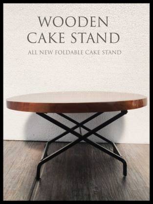 Acacia Wooden Cake Stand for Kitchen