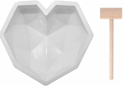 Inditradition Reusable Silicon Pinata Cake Mould | 3D Diamond Shape Food Grade Full Cake Maker Cake Maker