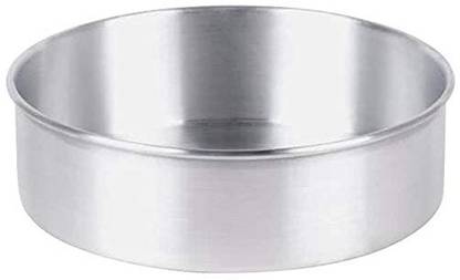 Inditradition Round Cake Pan Tin | Baking Mould | Non-Stick, Removable Base, Microwave Safe, Anodized Aluminium Full Cake Maker Cake Maker