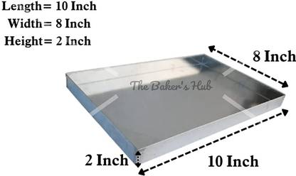 F A T A H Aluminium Rectangle Cake Mould Tin Brownie Tray Full Cake Maker Cake Maker