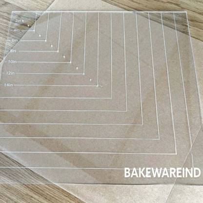 Bakewareind CAKE CENTER PLATE GUIDE ,SQUARE Full Cake Maker Cake Maker