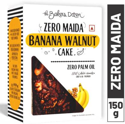 The Baker's Dozen Zero Maida Banana Walnut Cake Banana Walnut Cake