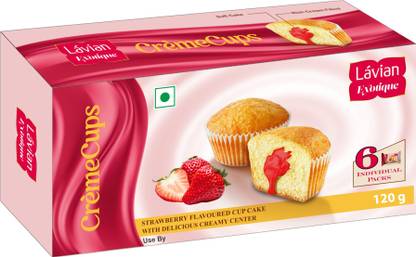 Lavian Exotique Creme Cups Strawberry Cake