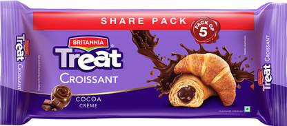 BRITANNIA Treat Share Pack Cocoa Creme Croissants