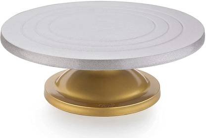 Greenstone Cake Decorating and Icing Turntable Serving Stand 360° Rotating Cake Stand,30 cm Plastic Cake Server